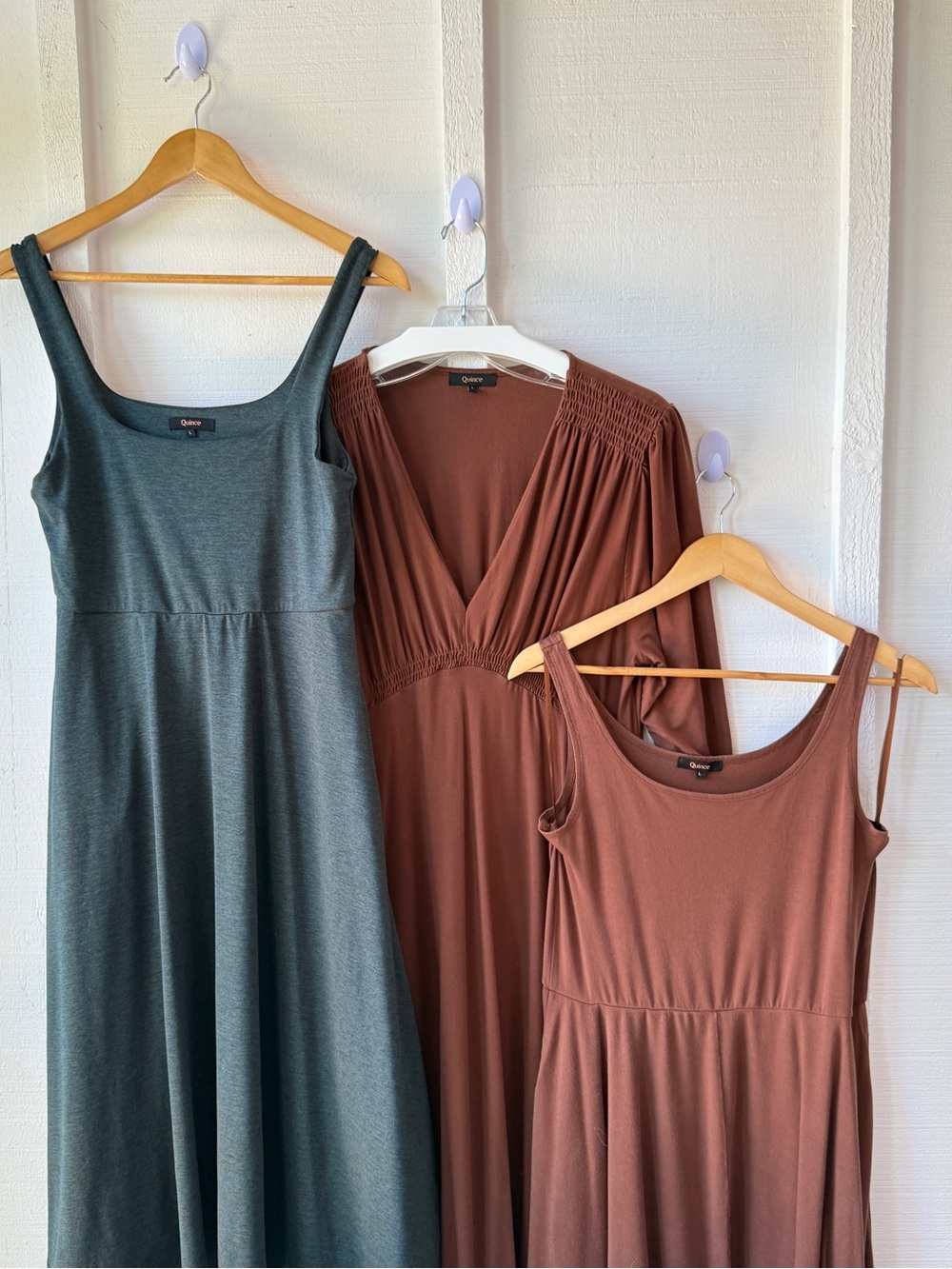 Three Quince Dresses | Two Sleeveless | One Long-Sleeved | Gently Loved | Large